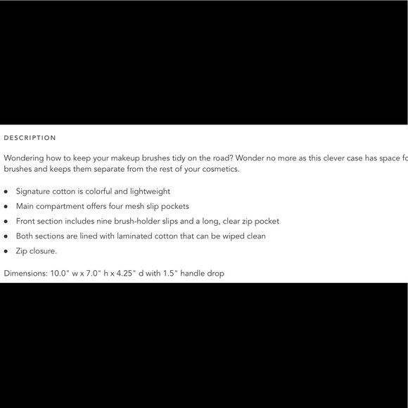 Vera Bradley Makeup Bag BNWOT - Picture 11 of 13